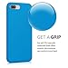 kwmobile Case Compatible with Apple iPhone 7 Plus/iPhone 8 Plus Case - TPU Silicone Phone Cover with Soft Finish - Radiant Blue