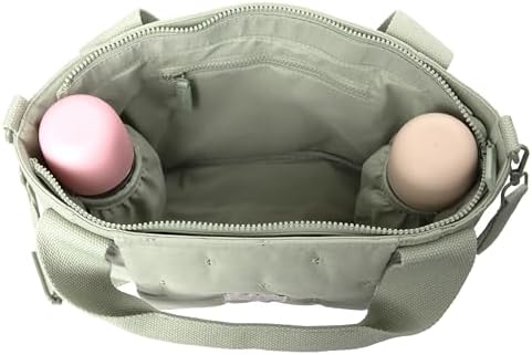 , saco de maternidade, saco organizador de carrinho de bebé, com pegas ajustáveis ao carrinho, fecho de fecho, compacto e de grande capacidade, com bolsos interiores, verde