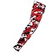 COOLOMG (One Piece) Youth Compression Arm Sleeve UV Protection USA Flag Digital Camo Red Blue XXS