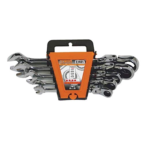 Premium Joint Combination Ratchet Spanner Set 5-Piece Ratchet Spanner 10-19 mm