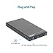 Unitek [Upgraded Version] All-in-1 2.5 Inch hard drive enclosure with 1 Charging USB Port, 1 USB 3.0 Port & micro SD Card Reader, 5V2A Power Adapter, Support 2.5 Inch SATA III HDD SSD for Old Laptop