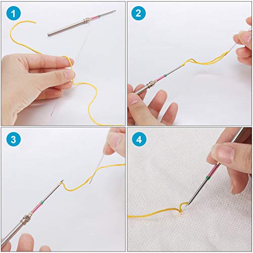 2 Embroidery+Needles+Scissors+Stitching+Beginner