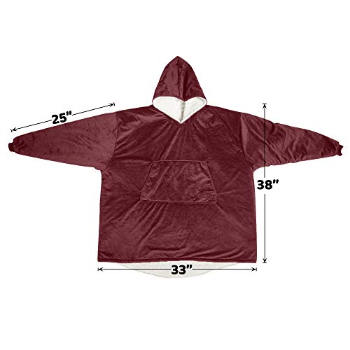 THE COMFY Original Oversized Microfiber & Sherpa Wearable Blanket