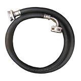 LASCO 16-1732 Rubber Washing Machine Hose with 3/4-Inch Female and One Elbow End, 3-Foot