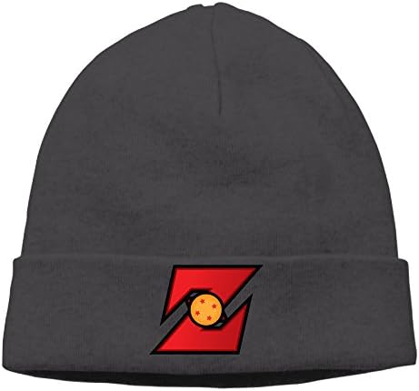 Dragon Ball Z Logo Stretchy Fashion Black Kint Slouchy Hat Beanies Cap