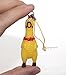 Lucore Home Mini 2 Inch Rubber Squawking Chicken Phone Charm - 2 Pcs Set Screaming Rubber Rooster Gag Novelty Squeaky Jewelry DIY Chicks