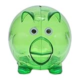 Tangc Clear Lovely Piggy Bank Coin Money Plastic Cash Openable Saving Box Kid Pig Gift