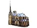 KERANOVA Clever Paper Medieval Town 158 Piece The Gothic Cathedral 3D Puzzle, 26 x 45 x 48 cm