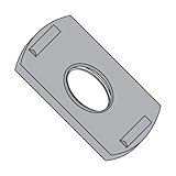 1/4-20 Tab Weld Nuts/2 Projections/Steel/Plain