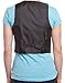 Ragstock Women's Button Up Vest Top, Jet Black-Small