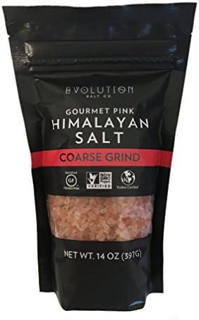 Evolution Salt - Gourmet Himalayan Pink Salt - Course Grind - Pouch 14oz