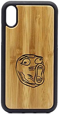 LOL Face Meme - iPhone Xr Case - Bamboo Premium Slim & Lightweight Traveler Wooden Protective Phone Case  Unique, Stylish & Eco-Friendly - Designed for iPhone Xr