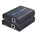 AGPtEK USB HDMI KVM Extender Over Single Cat 5/5E/6/7 Ethernet Cable- Signal Extension Up to 120m/365Ft- USB Keyboard Mouse Support- Adapter for Residential/Commercial Use