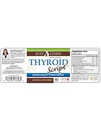 tiroides Script Suplemento dietético – apoya función de tiroides saludable, sistema inmune – Energía y el Metabolismo – Pérdida de Peso efectiva – por Suzy Cohen, RPH.