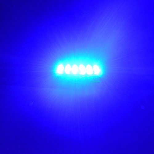 WOWTOU Emergency Blue Light Bright 12W 16 Flashing Patterns Hazard Warning Dash Deck Windshield Strobe Flash Lighting For Vounteer Firefighter, EMS, EMT, SPV, Ambulances - Thumbnail 2