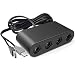Gamecube Controller Adapter. Super Smash Bros Switch Gamecube Adapter for WII U, PC. Support Turbo and Vibration Features. No Driver and No Lag-Gamecube Adapter