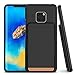 Huawei Mate 20 Pro Case, VRS Design [Matte Black] Semi-Automatic U.S. Patent Gliding Wallet Phone Case [Damda Glide X D.Wallet] Secure 2 Card Holder Compatible with Huawei Mate 20 Pro (2018)