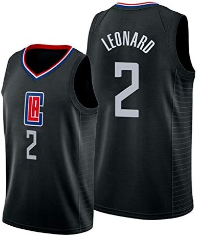 ELC Men's Women's Jersey Kawhi Leonard Los Angeles Clippers #2 Youth Basketball Mesh Jersey, Sportswear Quick-Drying Sleeveless Basketball Jersey