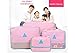 4 Set Packing Cubes,Travel Luggage Packing Organizers with Laundry Bag (Gray)