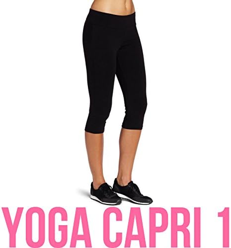 147th Yoga Pants 1 - Women Yoga Sports Pants Leggings - For Elite Athletes: Running, Crossfit, and Casual Wear (Capri, Black, Small)