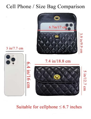 Leather Chain Belt Bag for Women Crossbody Waist Purse Fanny Pack Fashion Evening Clutch Mini Handbag Detachable