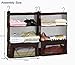 STORAGE MANIAC 2-Pack Luggage Suitcase Organizer, Portable Hanging Closet Shelves Organizer with Zipper