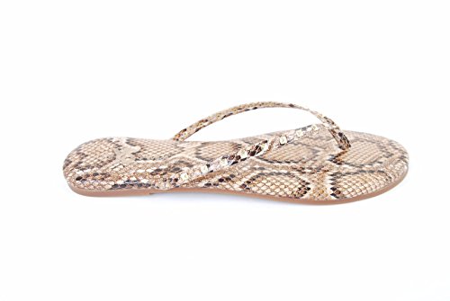 snake print flip flops