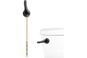 ANJOES Toilet Tank Front Mount Lever Set Toilet Trip Lever with Flapper Chain, Toilet Flush Lever Handle Replacement Kit, Universal Front-Mounted Lever, Oil Rubbed Bronze