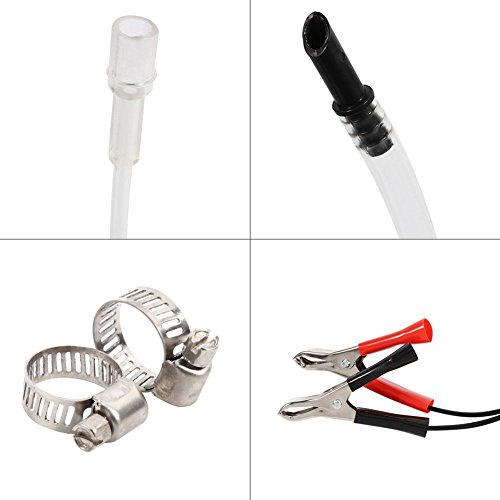 TOOGOO 12V 60W Oil/Crude Oil Fluid Sump Extractor Scavenge Exchange Transfer Pump Suction Transfer Pump + Tubes for Auto Car Boat Motorbike Truck RV ATV Jet