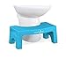 Squat N Go 7” Folding Squatting Stool | The Only Foldable Toilet Stool | Convenient and Compact – Great for Travel | Fits All Toilets, Folds for Easy Storage, Use in Any Bathroom | Blue Color |