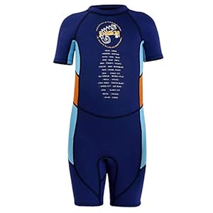 Echinodon Zwempak voor jongens, uv-bescherming, UPF 50+ korte mouwen, badpak voor baby’s, kinderen, wetsuit