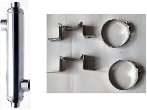 600,000 BTU Titanium Salt Water Pool &amp; Spa Heat Exchanger w/Mounts