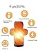 JIC Gem Himalayan Salt Rock Lamp Cross Shaped Large 7-9 Lbs Hand Carved Salt Lamp with Dimmer Switch and Bulbs