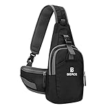 Sling Bag for Men & Women - Chest Shoulder Unbalance Crossbody Backpack Water Resistant Daypack for Gym Travel Hiking