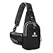 Sling Bag for Men & Women - Chest Shoulder Unbalance Crossbody Backpack Water Resistant Daypack for Gym Travel Hiking