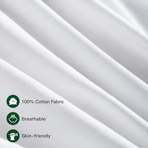Dreamliner Algo 50x50cm Cushion Filler/Pillow Insert, Down Alternative Filling, Pure Natural Cotton Fabric, Breathable & Soft Comfort, Perfect Back Support, Washable and Easy Care