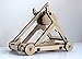 Abong Tabletop Laser Cut Trebuchet Kit - Sturdy Wooden Miniature Catapult Model - Ultimate Long Range Attack - STEM Model Kit Ideal for Classroom Demonstration