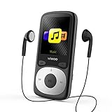 Aniee Portable MP3 Player, 16GB Lossless Sound Music Player with FM Radio Voice Recorder, Come with Headphone Armband, Expandable Up to 64 GB, Black