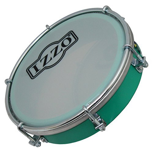 Izzo 6554 6-Inch ABS Tamborim - Green
