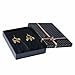 Pandahall 1 Pair Fashion Feather Earrings with Brass Earring Hooks Dangle Earrings for Women Lady Gifts (Black)