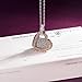 QIANSE Rose Gold Plated Heart Pendant Necklace Swarovski Crystals Jewelry for Women Christmas Gifts Birthday Gifts for Girlfriend Wife Daughter Mom Anniversary Gifts for Her