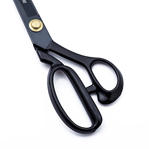Smith CHU Sewing Scissors-Heavy Duty Tailor Scissors Shears for Fabric,Leather,Raw Materials,Dressingmaking,Altering-Professional Upholstery Shears for Dressmakers Students Office Crafting (10 inch)