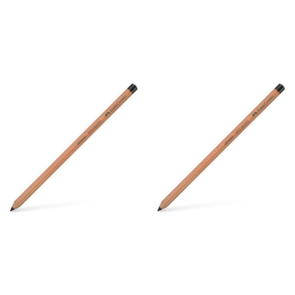 Faber-Castell PITT Pencil, Pastel, Black 199, Single (Pack of 2)
