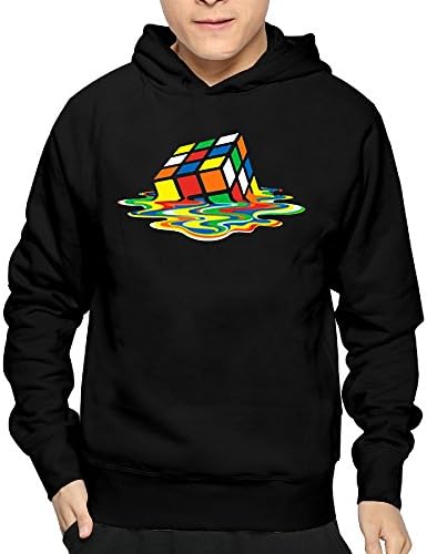 Rubik's Cube Melting Design Hoodies Guy's