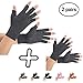 2 Pairs Arthritis Gloves, Compression Gloves Support and Warmth for Hands, Finger Joint, Relieve Pain from Rheumatoid, Osteoarthritis, RSI, Carpal Tunnel, Tendonitis (Medium, Black)