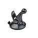EKIND Replacement Cradle and Removable Car Windscreen Windshield Suction Cup Mount 17mm Swivel Ball GPS Holder Compatible for Garmin GPS Nuvi -Black