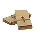 AwePackage 2 oz Stand up Zipper Pouch Bag - FDA and USDA Compliant Heavy Barrier 4X6X2 Inch (100, Natural Kraft)