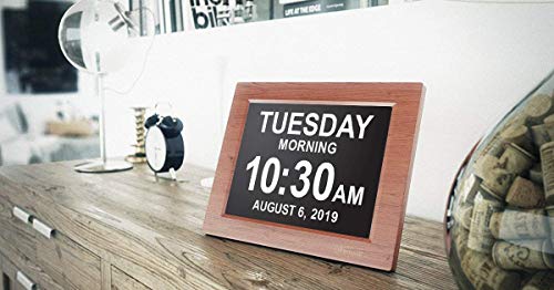 American Lifetime [Newest Version] Day Clock - Extra Large Impaired Vision Digital Clock with Battery Backup & 5 Alarm Options (White - 2 Pack) - Thumbnail 7