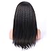 SMHair Full Lace Human Hair Wigs Pre Prucked Italian Yaki Brazilian Virgin Glueless Human Hair Wigs for Black Women Baby Hair Natural Color 130% Density 14