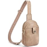 Peicees Small Leather Crossbody Bag - Adjustable Sling Fanny Pack For Women, Brown - View #5